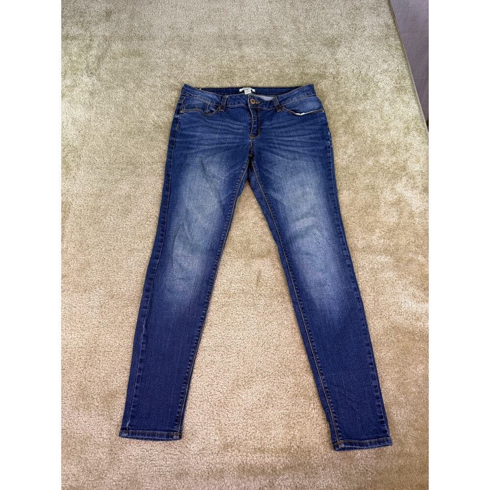 Forever 21 Women's Size 29 Blue Jeans Skinny Dark Wash Stretch Denim C090